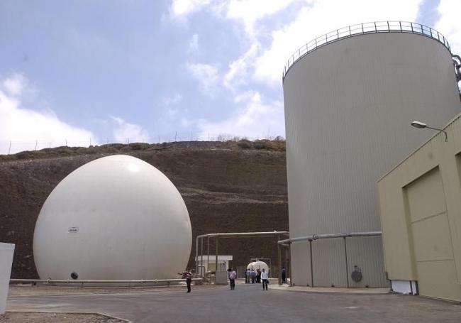 Planta de generación eléctrica con el biogás del vertedero de Salto del Negro.