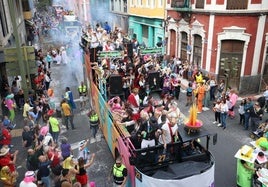 Imagen de la cabalgata que se celebra este sábado en Las Palmas de Gran Canaria.