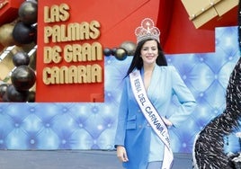 Lola Ortiz cuando fue reina del carnaval en 2023.