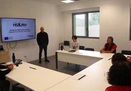 Imagen de los responsables del proyecto, durante su presentación.