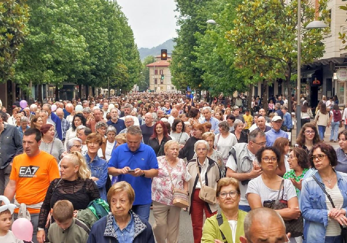 Manifestación multitudinaria por la sanidad infantil