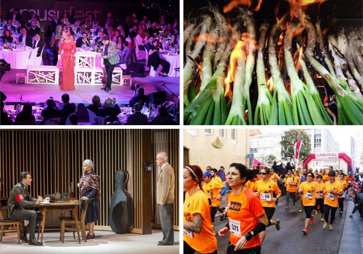 Una gran fiesta y una carrera solidarias entra calçots, teatro y música en Vitoria