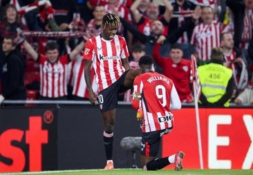 El gol de Nico Williams por la escuadra al Rayo, el mejor del mes en la Liga