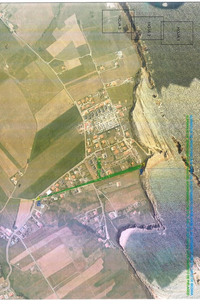 Imagen del deslinde actual entre Piélagos y Bezana.
