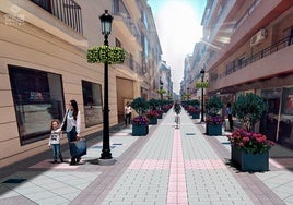 Así va a ser la nueva calle San Antón.