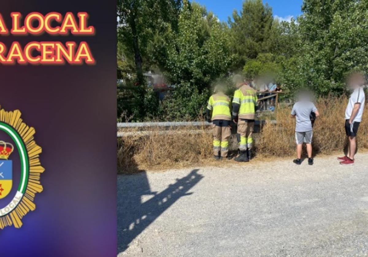Rescatan a un hombre que cayó a una acequia cuando quería recuperar el balón de unos niños