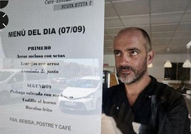 Menú del día de Nueva Mutua, en una fotografía de archivo.