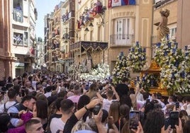 Procesión de Domingo de Resurrección en Cartagena, en 2022.