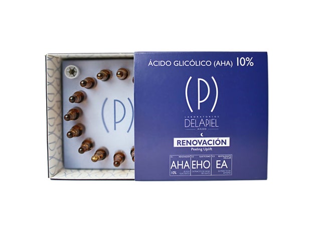 Ampolals Renovavión, con ácido glicólico, de Delapiel ( 29,90 €).