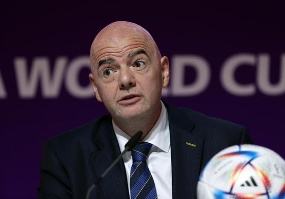 El presidente de la FIFA, Gianni Infantino.