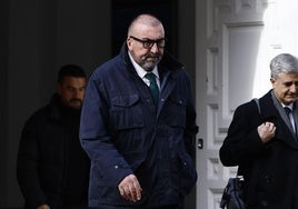 Koldo Garcías, tras declarar en el Tribunal Supremo.