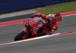 Marc Márquez, durante el GP de Las Américas.