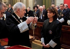 Cándido Conde-Pundido y Dolores Delgado.
