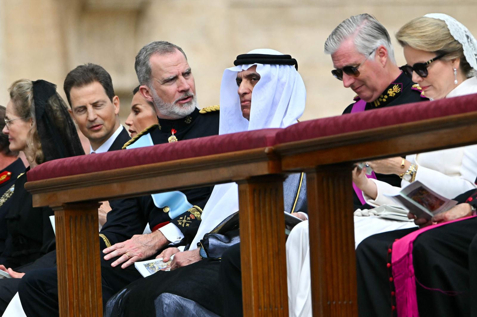 El Rey Felipe, en la misa de inicio del pontificado de León XIV.