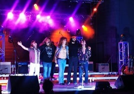 Malaga tribute band Red Zeppelin on stage at a previous gig.