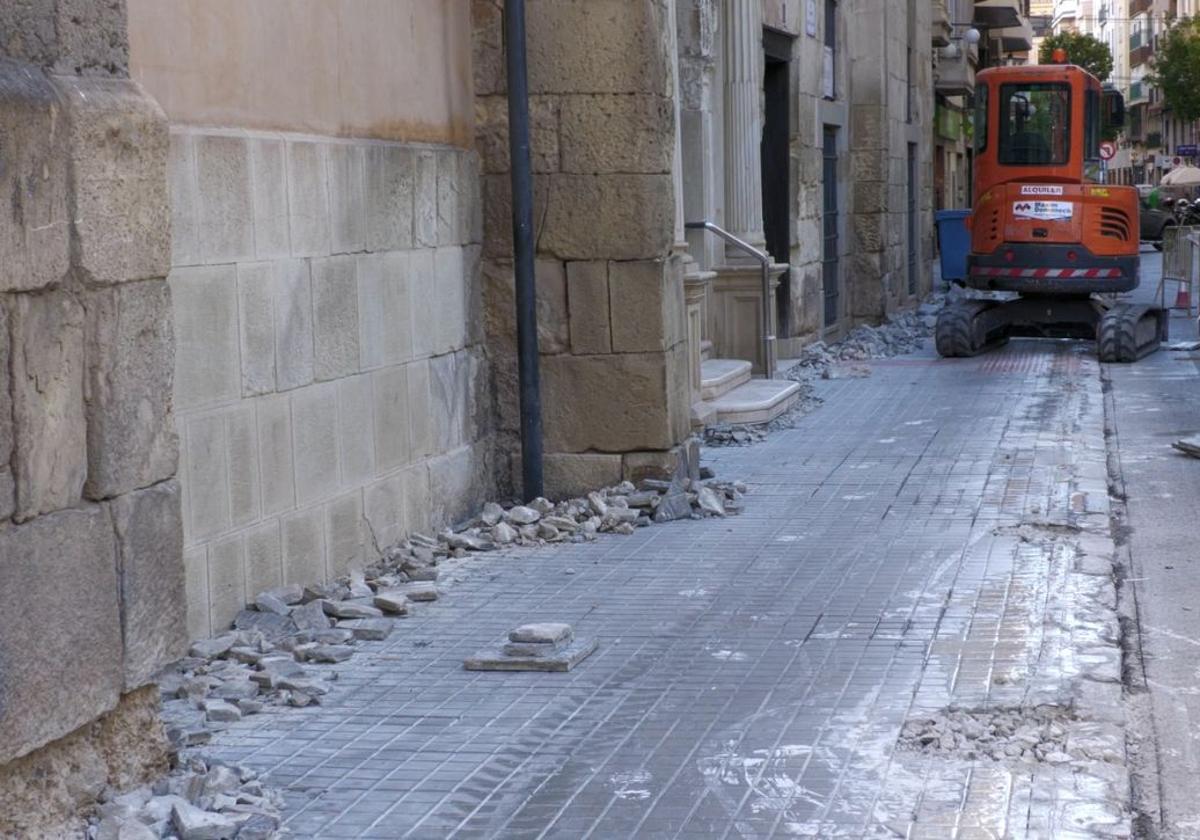 Elche inicia las obras para homogeneizar las calles del casco histórico